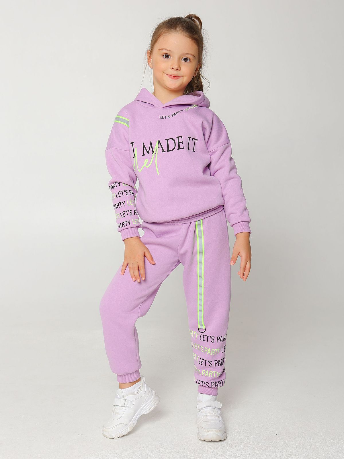 

Комплект для девочек с начесом Ciggo 6315-01 цвет сиреневый, 98, 6315-01