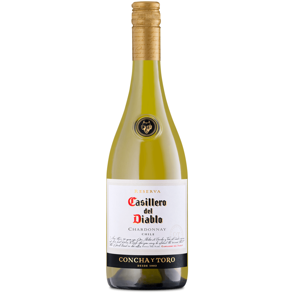 фото Вино casillero del diablo chardonnay reserva белое полусухое 13,5% 0,75 л