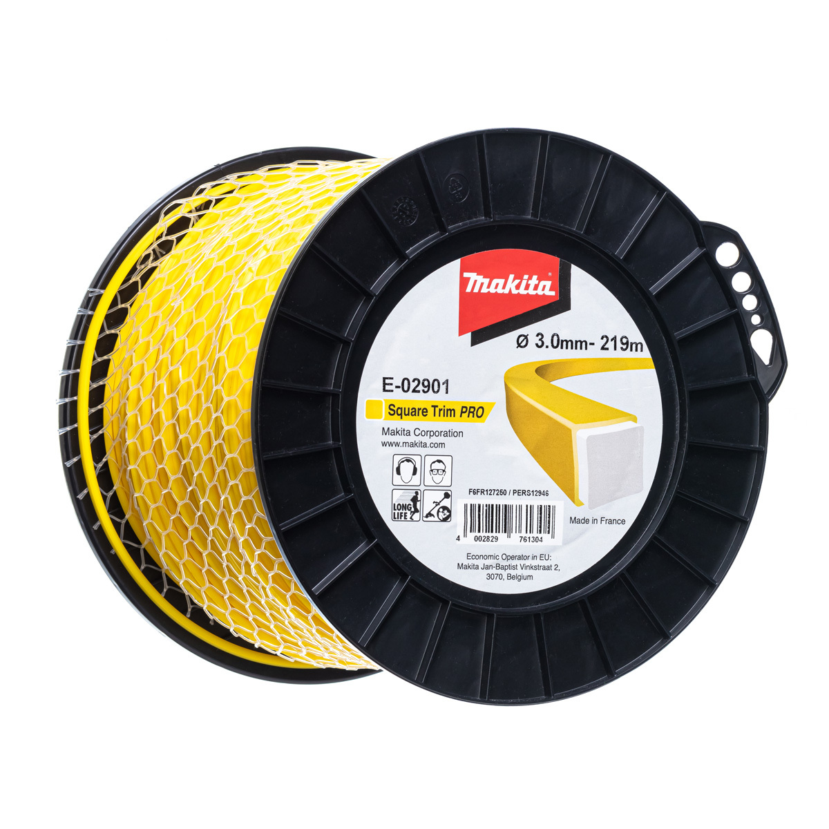 

Триммерная леска круглая Makita E-02858 3 ммх168 м, Желтый