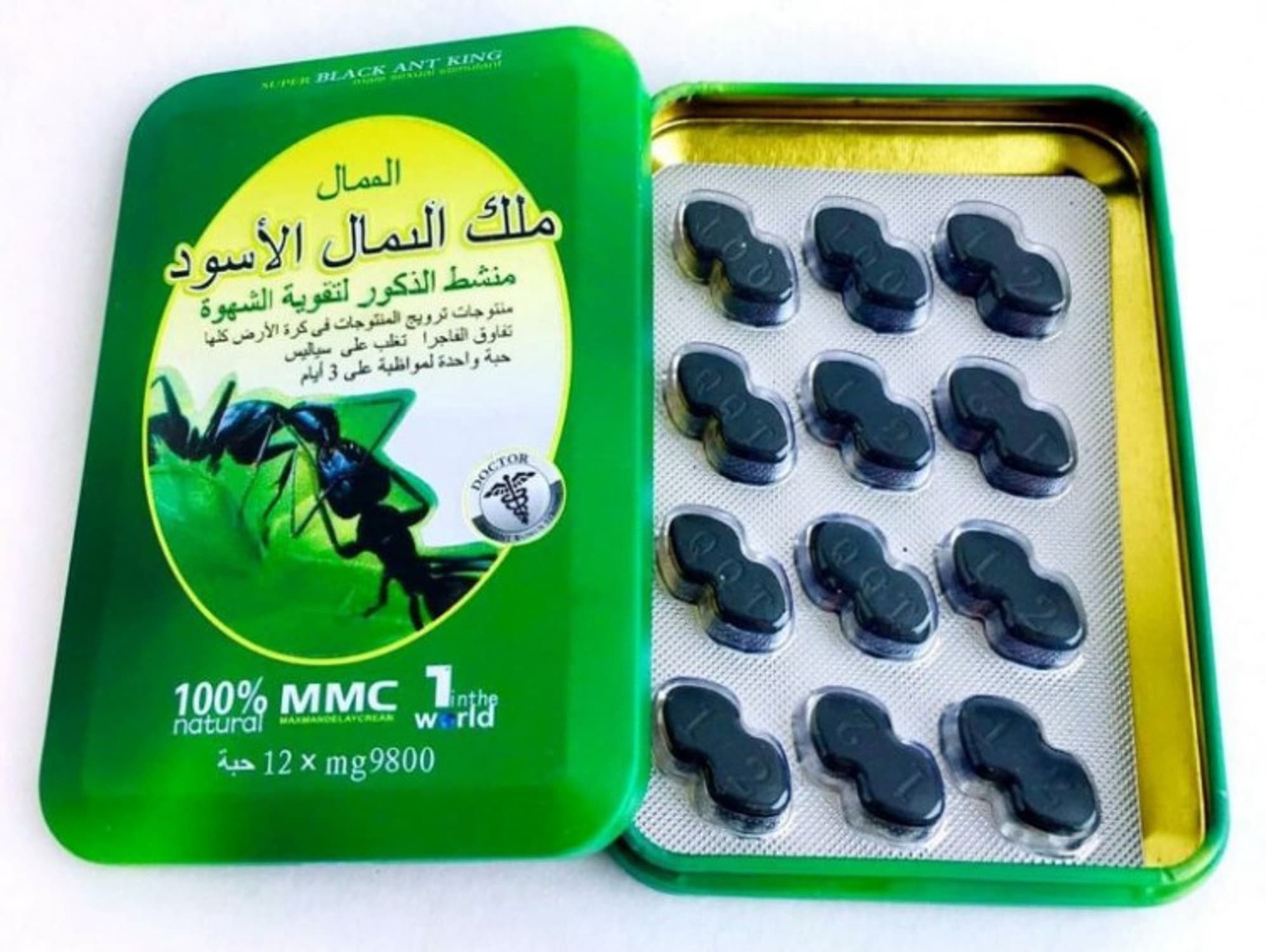 

Super Black Ant King, Супер черный королевский муравей, 12 таб, возбуждающий препарат, ...
