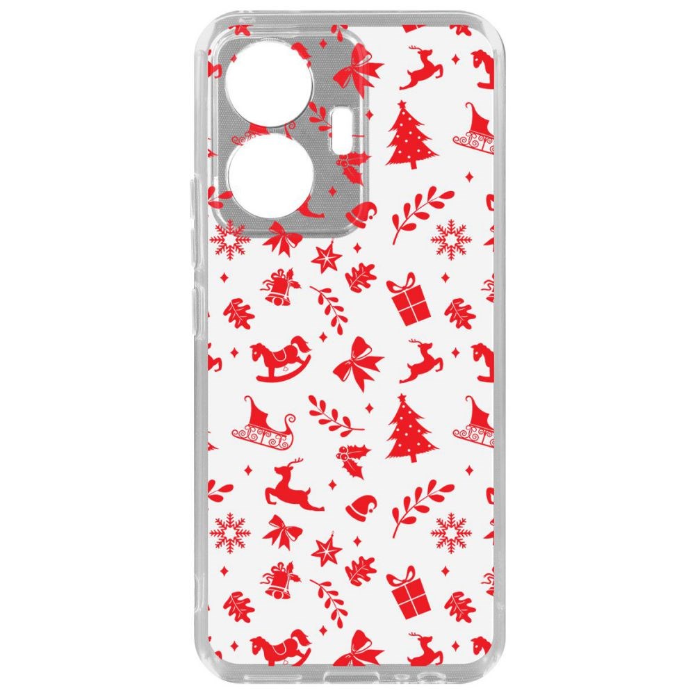 Чехол Новогодние мотивы для Vivo T1
