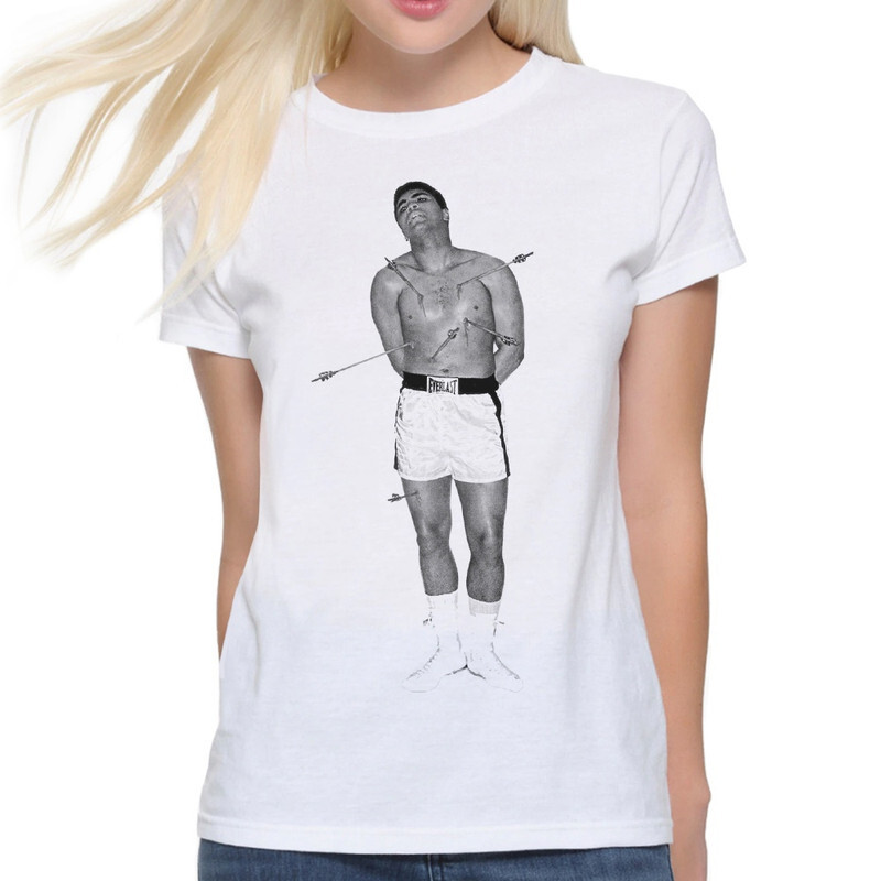 

Футболка женская Dream Shirts Мухаммед Али 9899012111 белая M, Белый, Мухаммед Али 9899012111