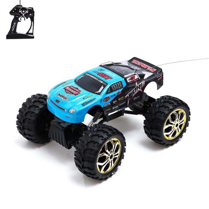 

Машинка Триал 4WD, полный привод, масштаб 1:10, аккумулятор, синий, 757-4WD07