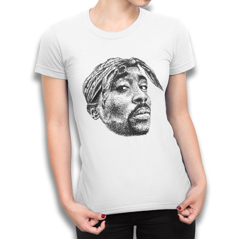 фото Футболка женская dream shirts 2pac 9899013111 белая 2xl