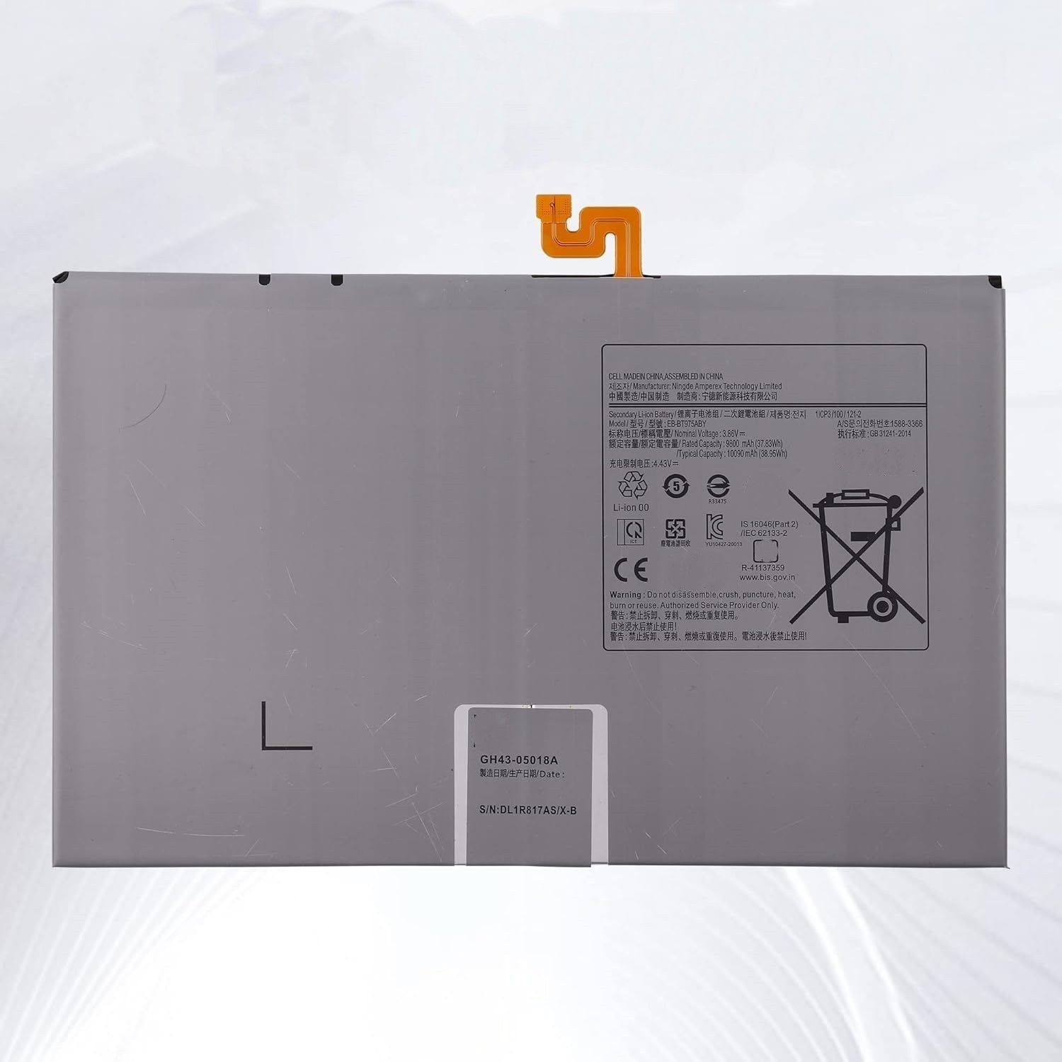 

Аккумулятор Samsung Galaxy Tab S7 FE T733 T735 T975 Galaxy Tab S7+ 12.4 мАч 8000