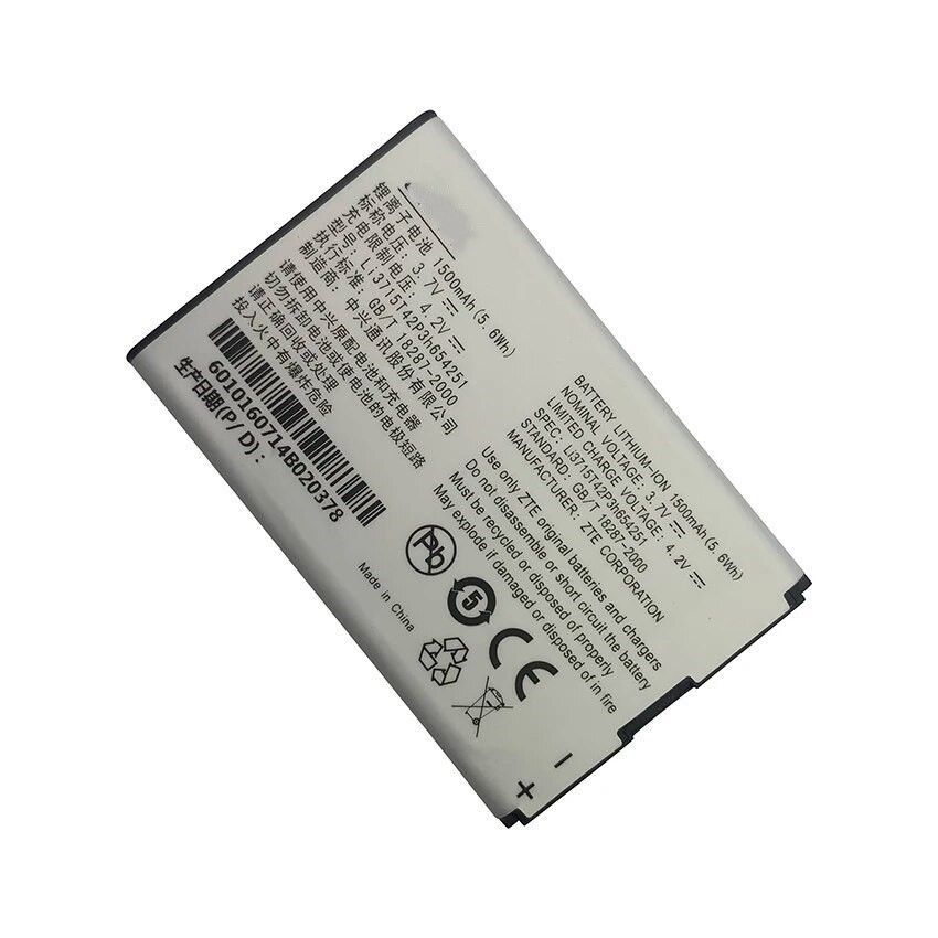 

Аккумулятор ZTE Li3715T42P3H654251 V790 N790 N790s N700 R750 U235 U230 мАч 1500