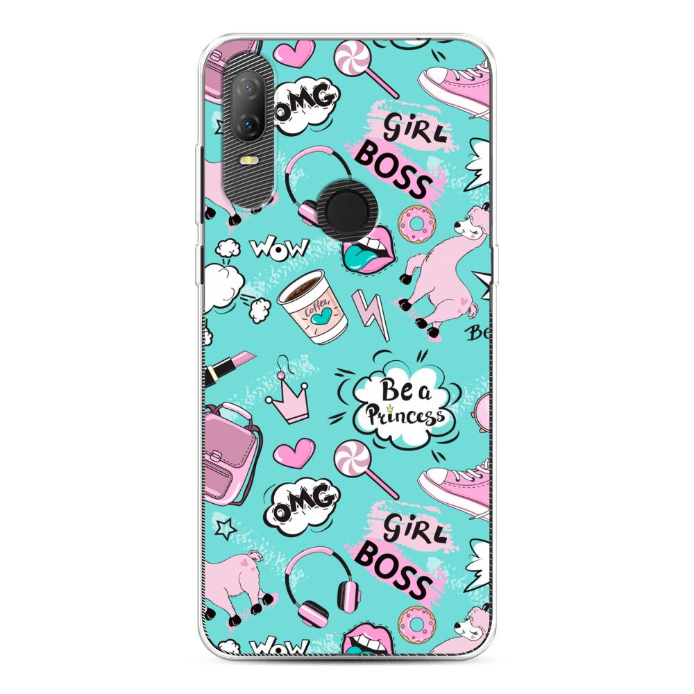 

Чехол Awog на Alcatel 1V (2020) 5007U / Алкатель 1V (2020) 5007U "Стильная лама", 170950-1