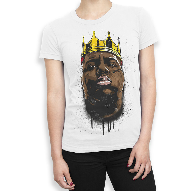 

Футболка женская Dream Shirts The Notorious B.I.G. Граффити 9899016111 белая M, The Notorious B.I.G. Граффити 9899016111