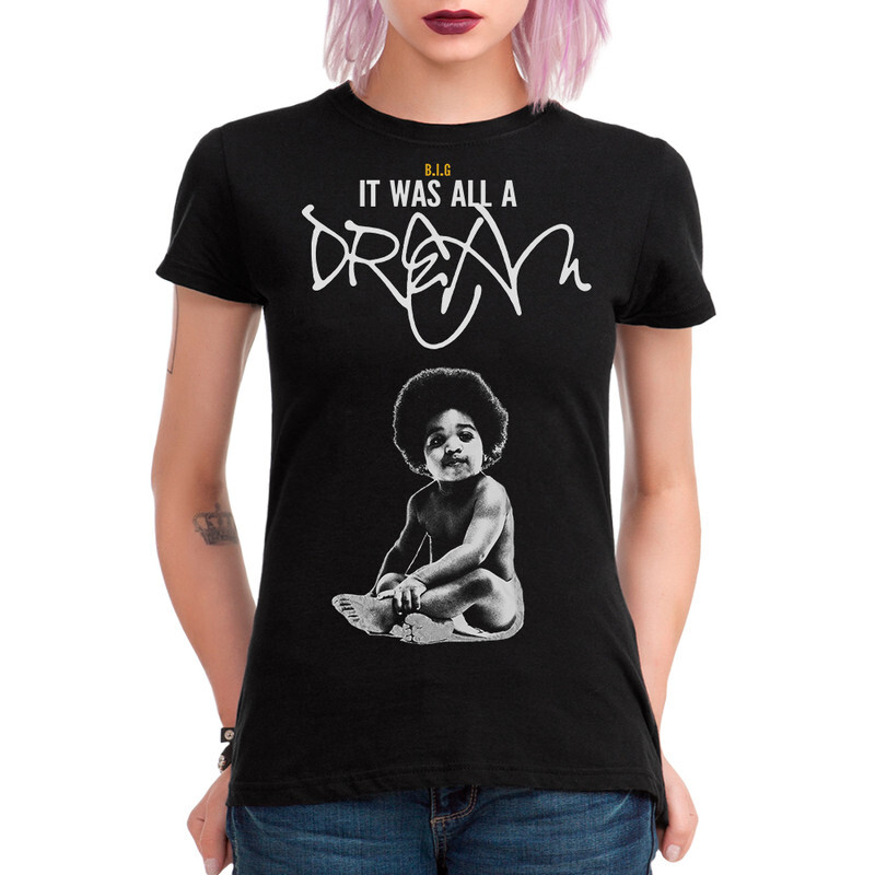 

Футболка женская Dream Shirts The Notorious B.I.G. - Dream 9899017111 черная XS, The Notorious B.I.G. - Dream 9899017111