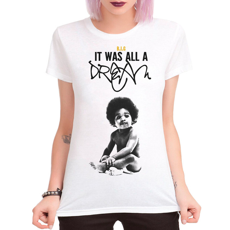 

Футболка женская Dream Shirts The Notorious B.I.G. - Dream 9899017111 белая XL, The Notorious B.I.G. - Dream 9899017111