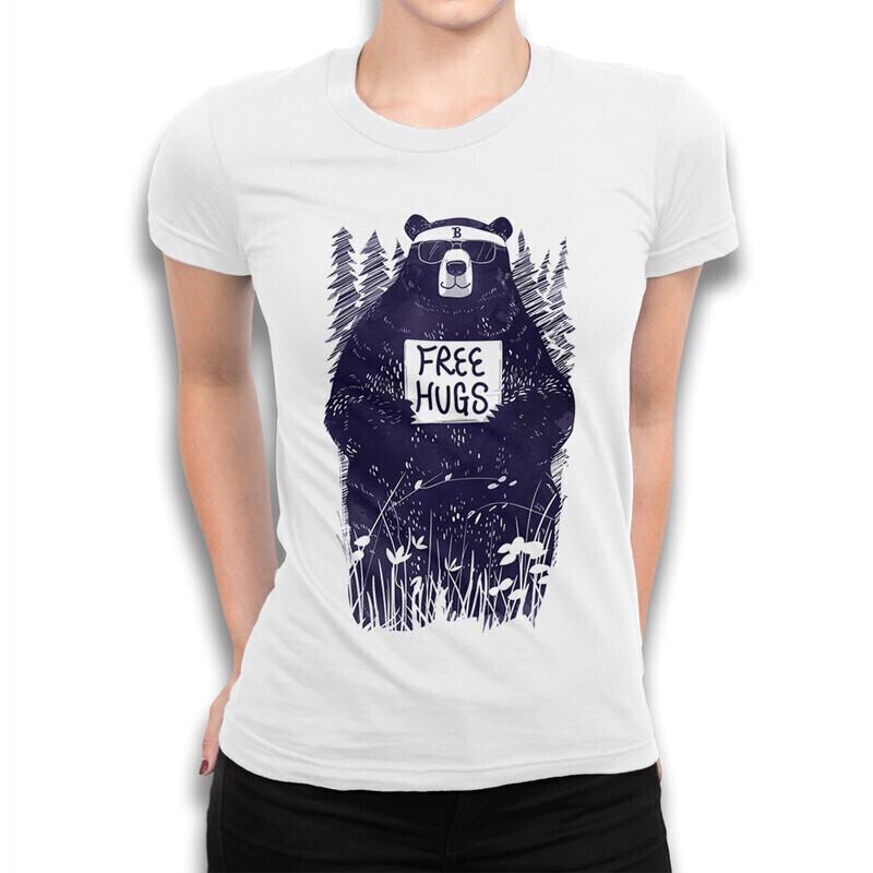 

Футболка женская Dream Shirts Free Hugs 10001821 белая XS, "Free Hugs" 10001821