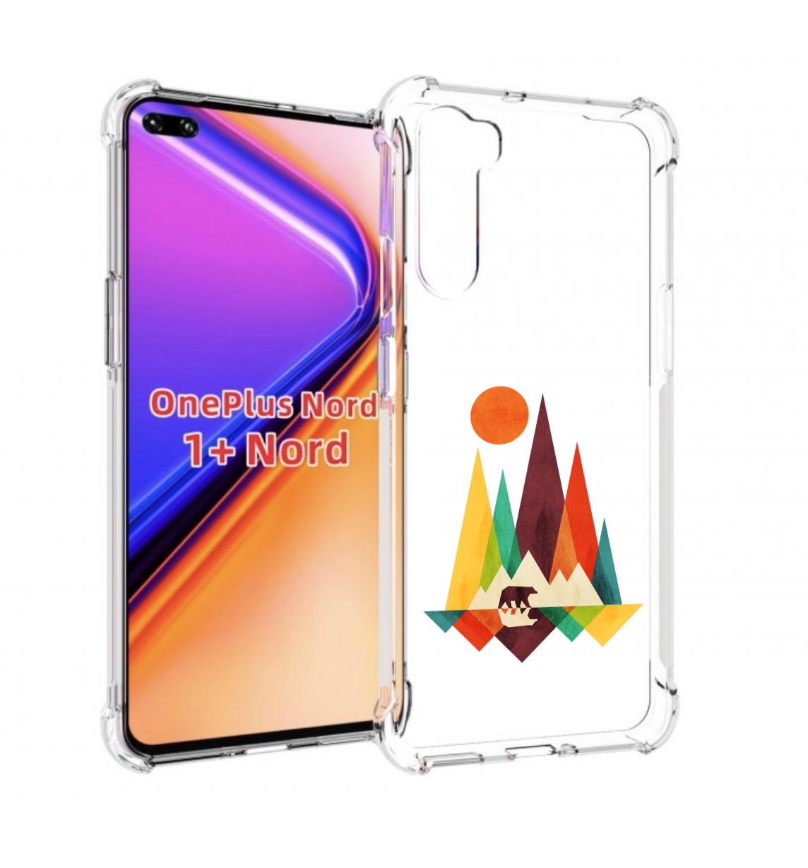 

Чехол MyPads нарисованные горы с медведем для OnePlus Nord / 1+ Nord (1ая версия), Прозрачный, Tocco