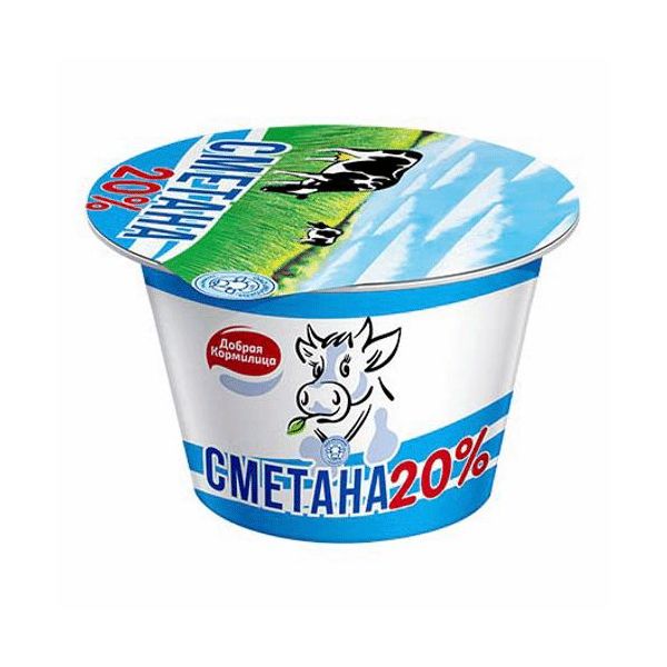 

Сметана Добрая кормилица 20% бзмж 200 г