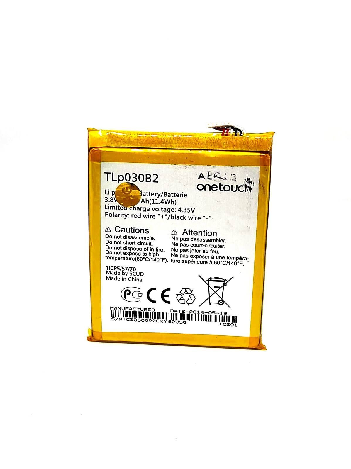 

Аккумулятор TLp030B2 Alcatel One Touch 7045, Alcatel One Touch 7045Y S7 мАч 3000