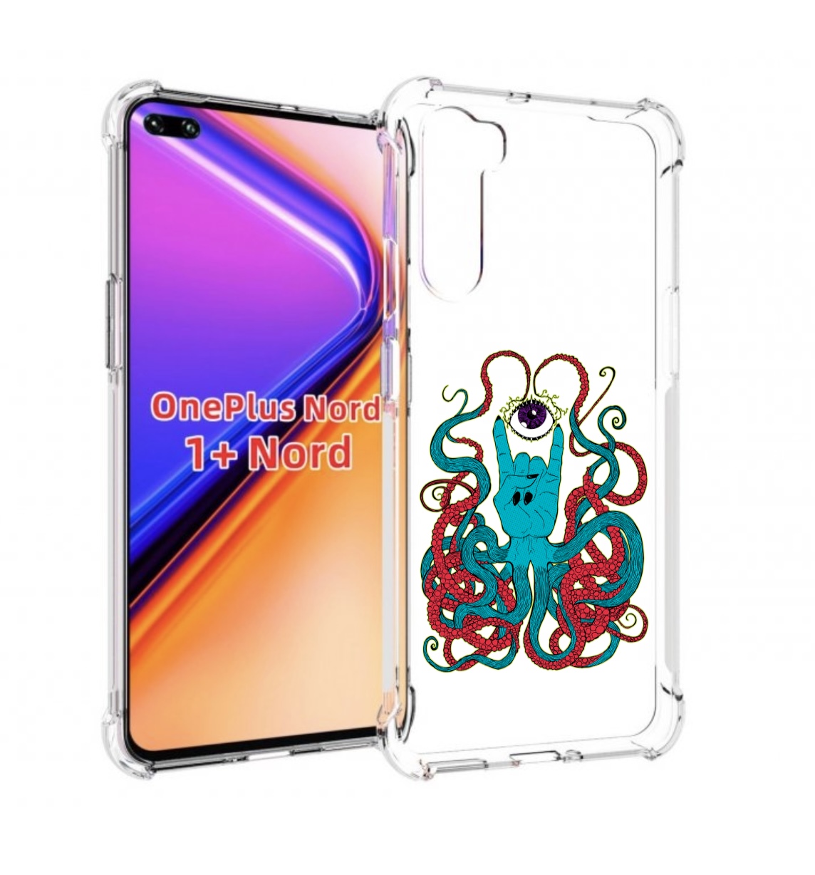 

Чехол MyPads осьминог-рука абстракция для OnePlus Nord / 1+ Nord (1ая версия), Прозрачный, Tocco