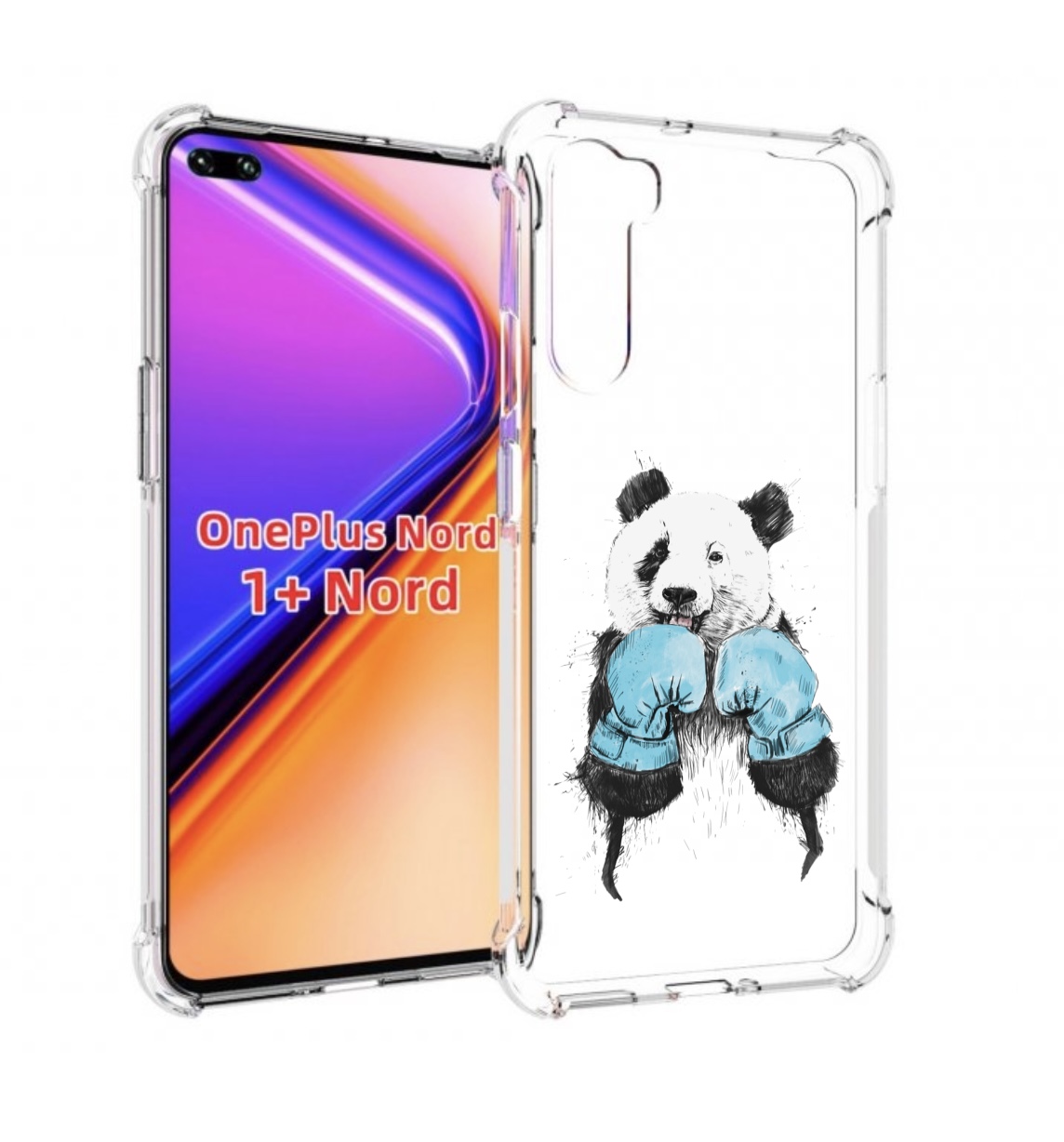 

Чехол MyPads панда боксер для OnePlus Nord / 1+ Nord (1ая версия), Прозрачный, Tocco