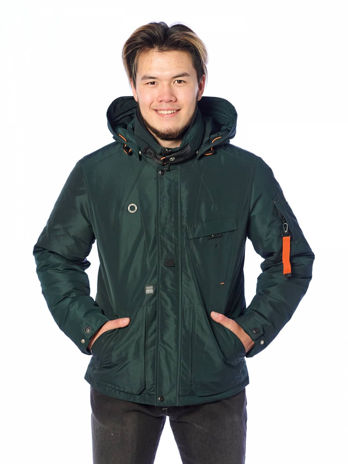 Зимняя куртка мужская Shark Force 4190 зеленая 46 RU