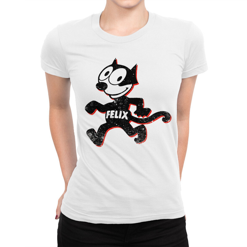 

Футболка женская Dream Shirts Феликс Кот 9899023111 белая S, "Феликс Кот" 9899023111