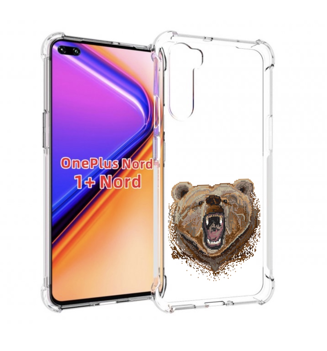 

Чехол MyPads пиксельный медведь для OnePlus Nord / 1+ Nord (1ая версия), Прозрачный, Tocco