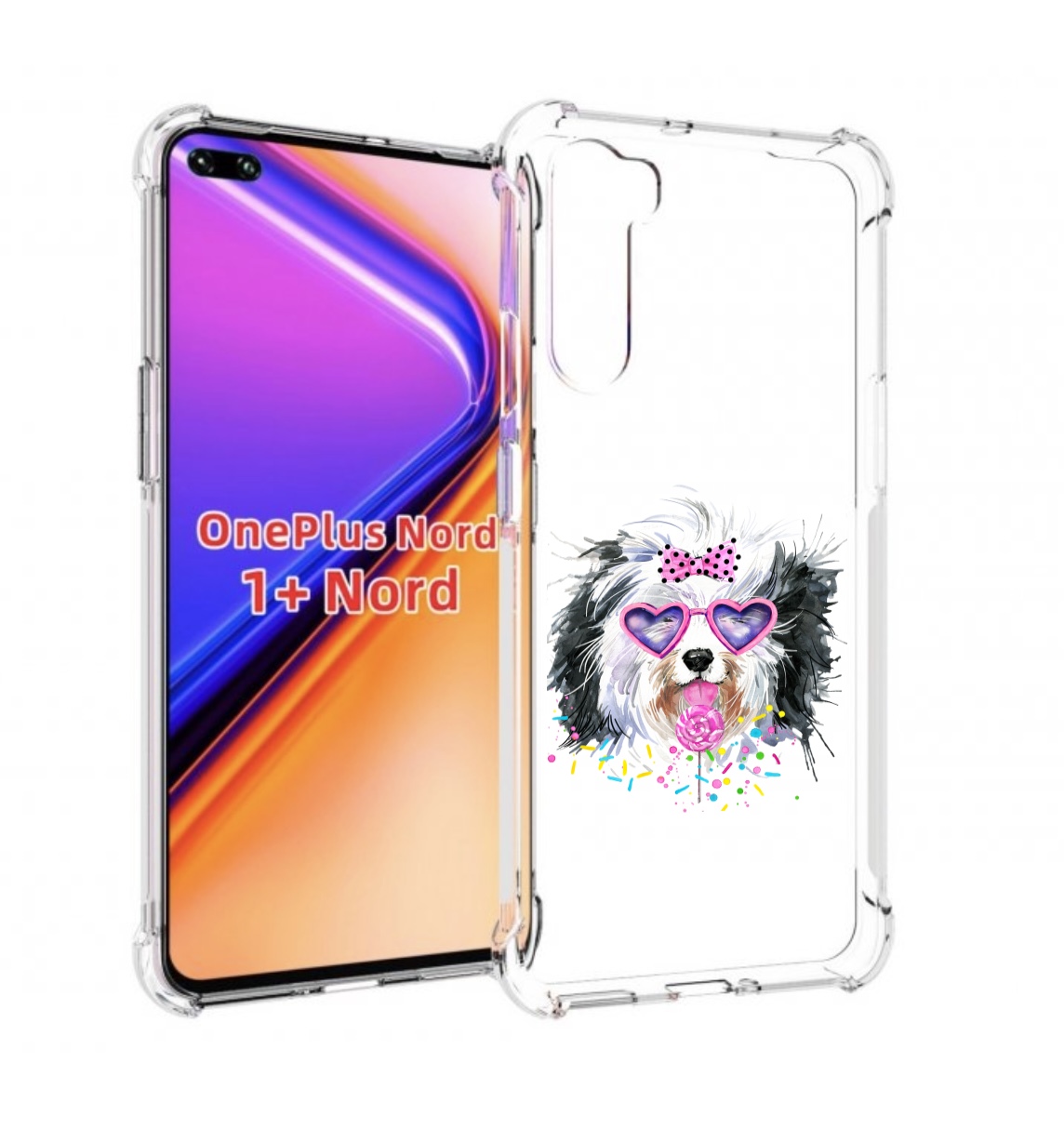 

Чехол MyPads пушистик для OnePlus Nord / 1+ Nord (1ая версия), Прозрачный, Tocco