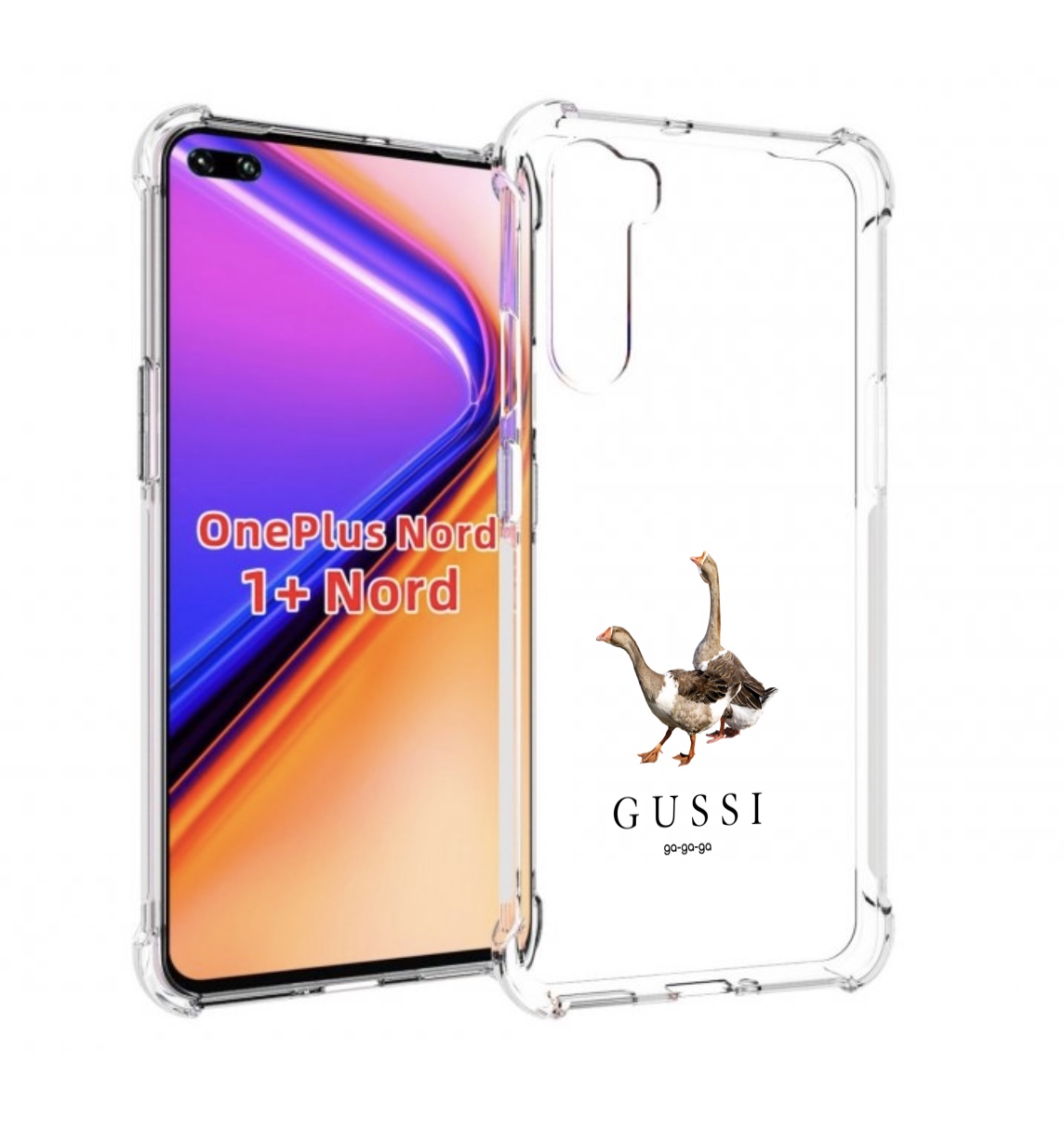 

Чехол MyPads Гусси бренд для OnePlus Nord / 1+ Nord (1ая версия), Прозрачный, Tocco