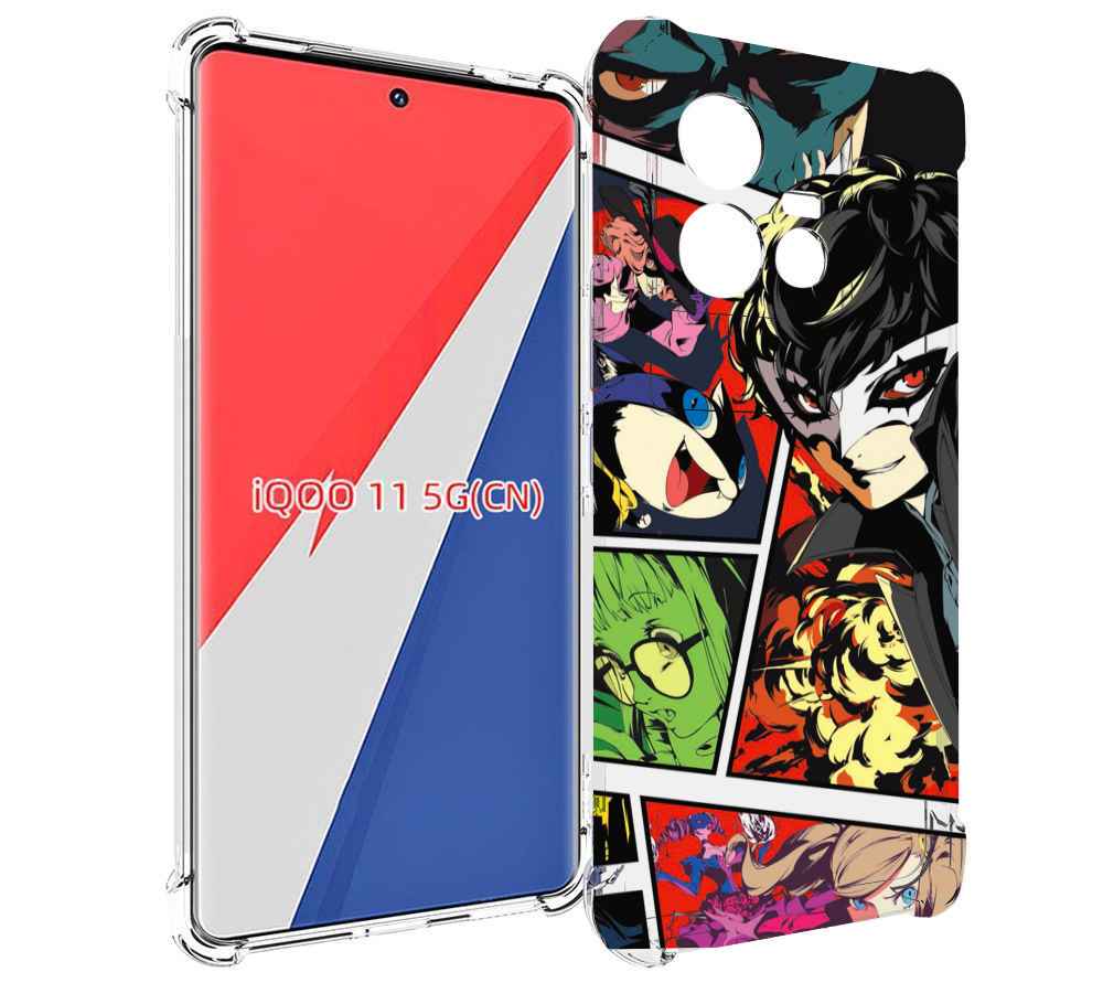

Чехол MyPads Persona 5 art для Vivo iQOO 11, Прозрачный, Tocco