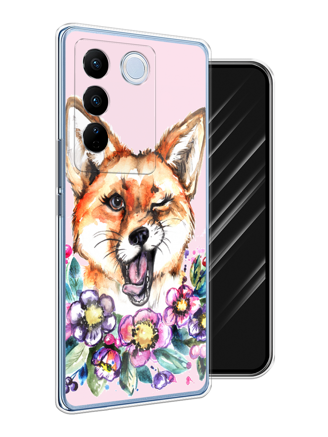 

Чехол Awog на Vivo V27/V27 Pro "Подмигивающая лиса", Оранжевый, 268450-10