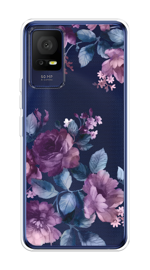 

Чехол на TCL 405 "Purple Blossoms", Синий;фиолетовый, 291450-1