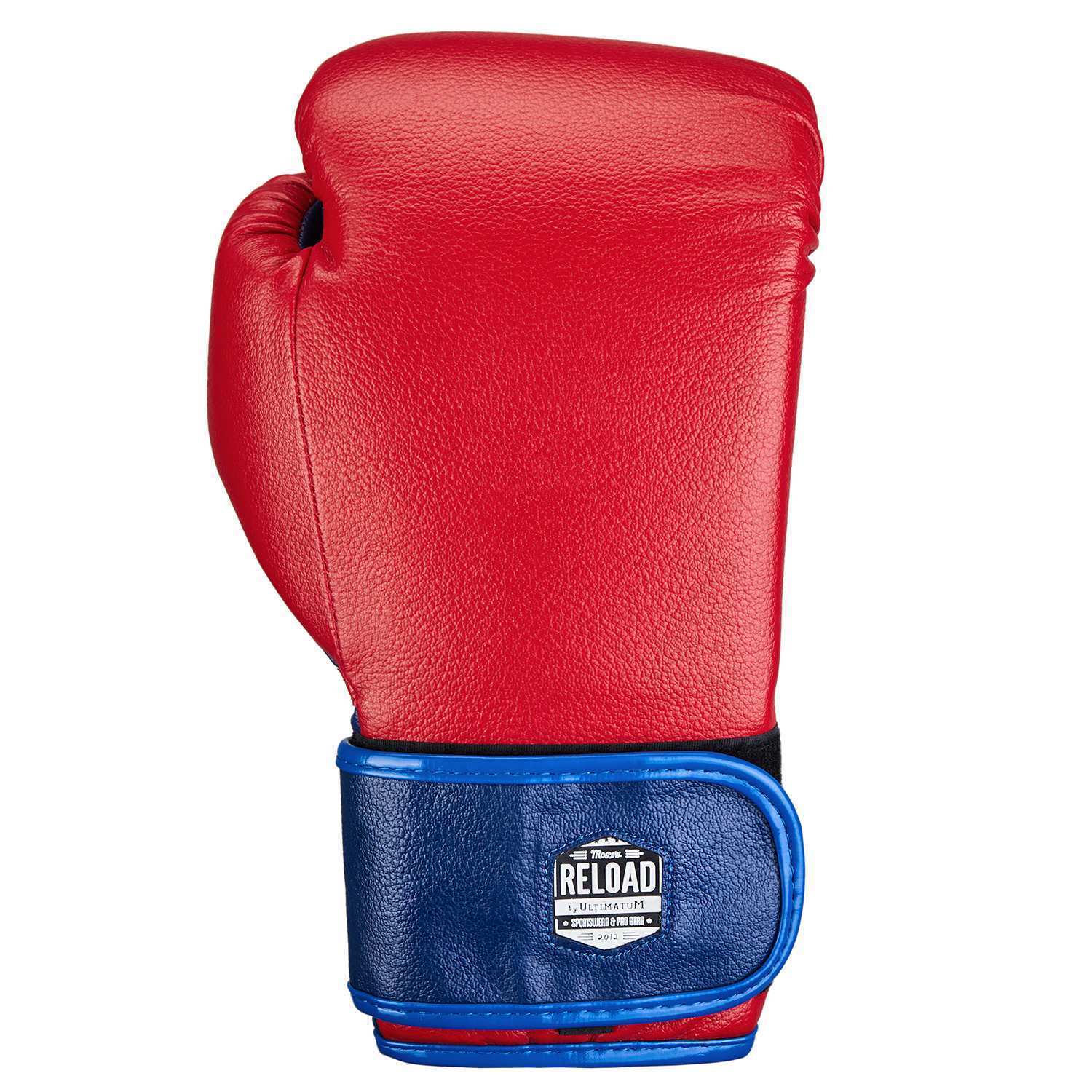 фото Боксерские перчатки начального уровня ultimatum boxing reload smart bluered 16 oz
