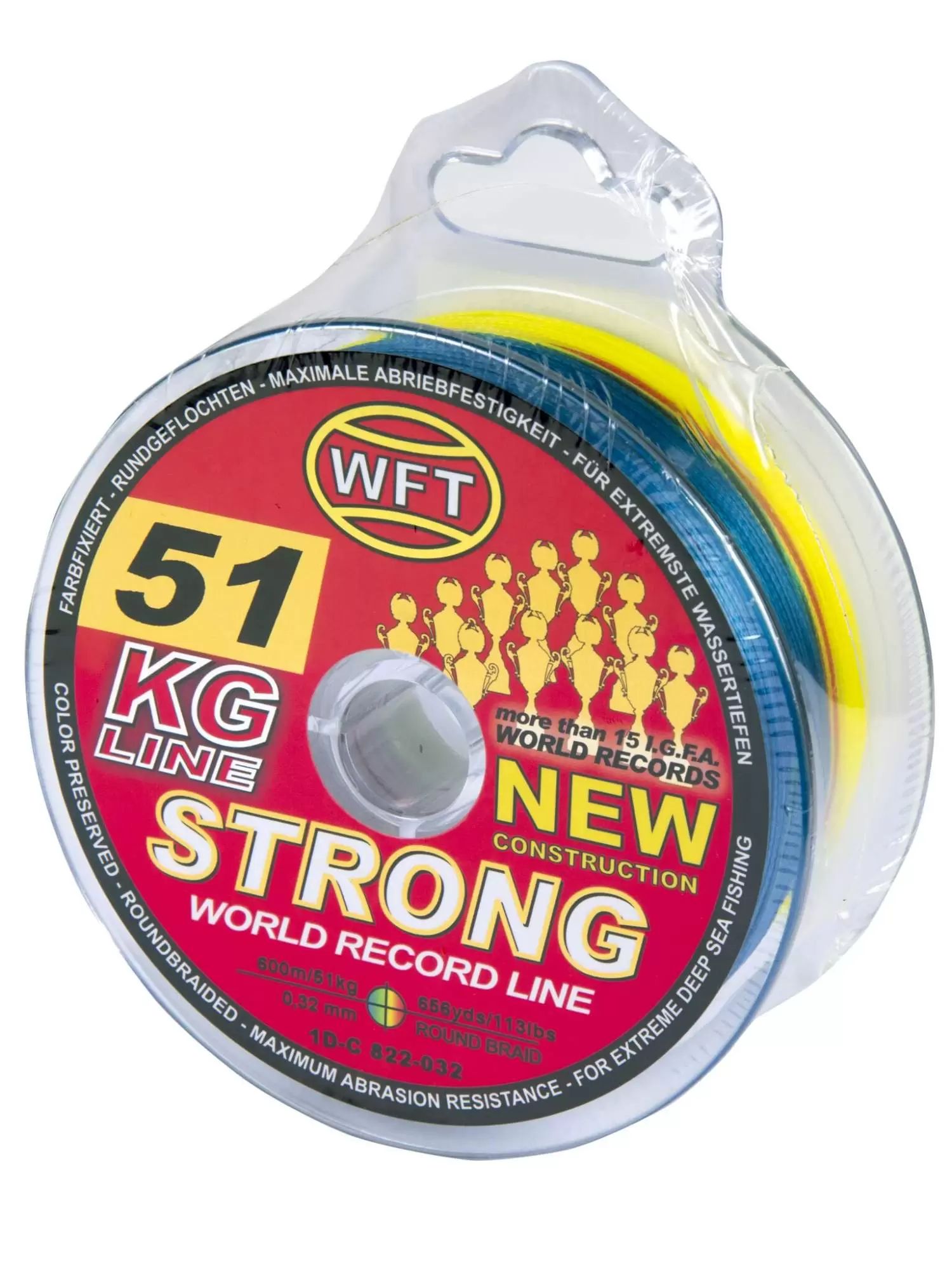 

Леска плетёная WFT KG STRONG Multicolor 600/032, Разноцветный, KG STRONG