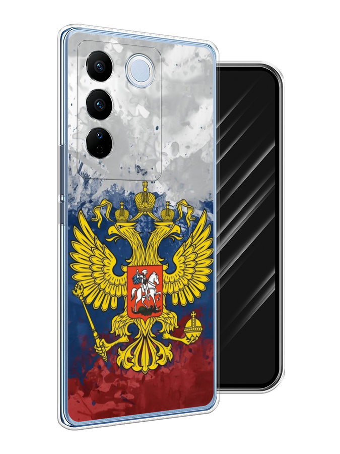 

Чехол Awog на Vivo V27/V27 Pro "РФ", Белый;синий;красный, 268450-5