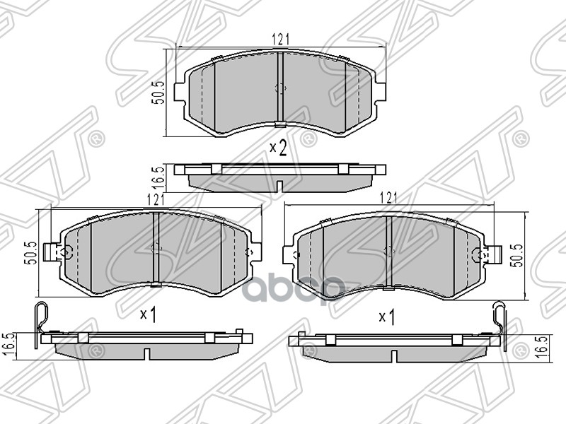 

Колодки Тормозные Зад Nissan Patrol Y61/ Перед Nissan Almera N15/Laurel C33 Sat St-44060-V