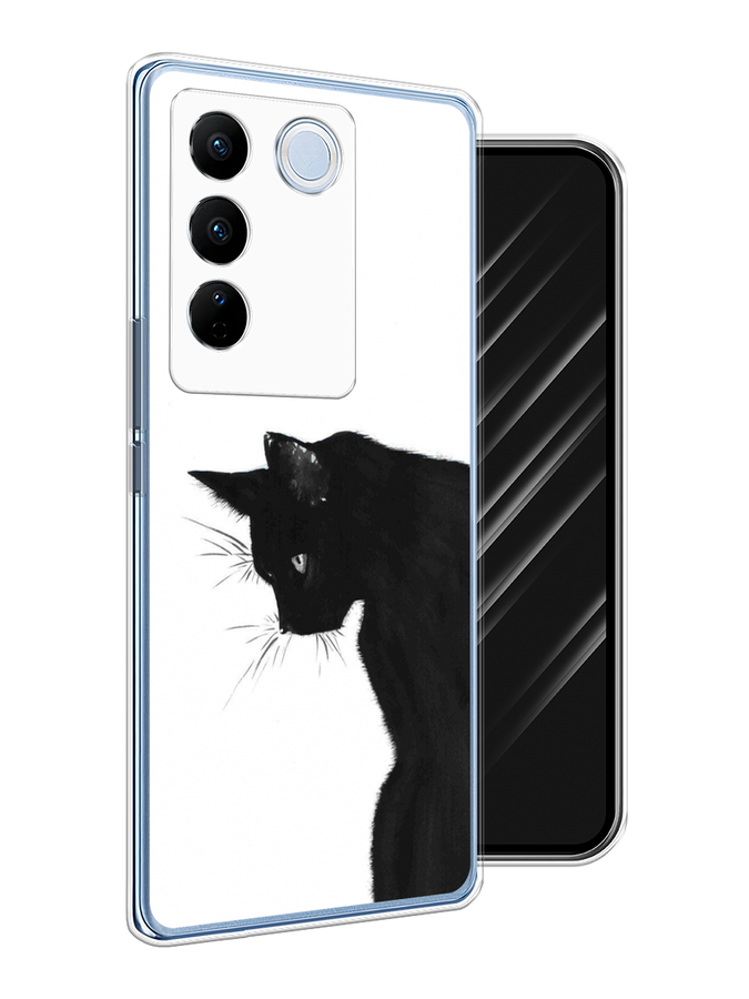 

Чехол Awog на Vivo V27/V27 Pro "Black cat", Черный;белый, 268450-1