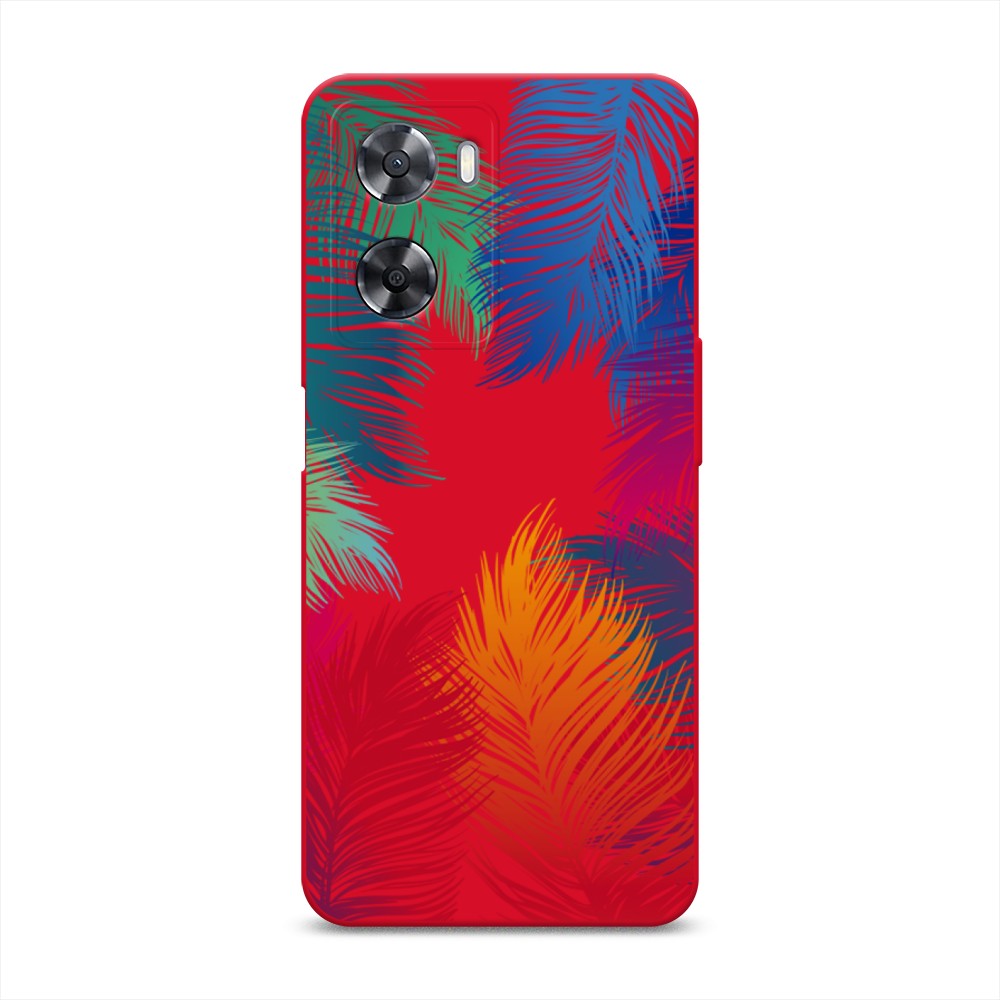 

Чехол Awog на Oppo A77s 4G "Рамка из перьев", Красный, 2511953-1