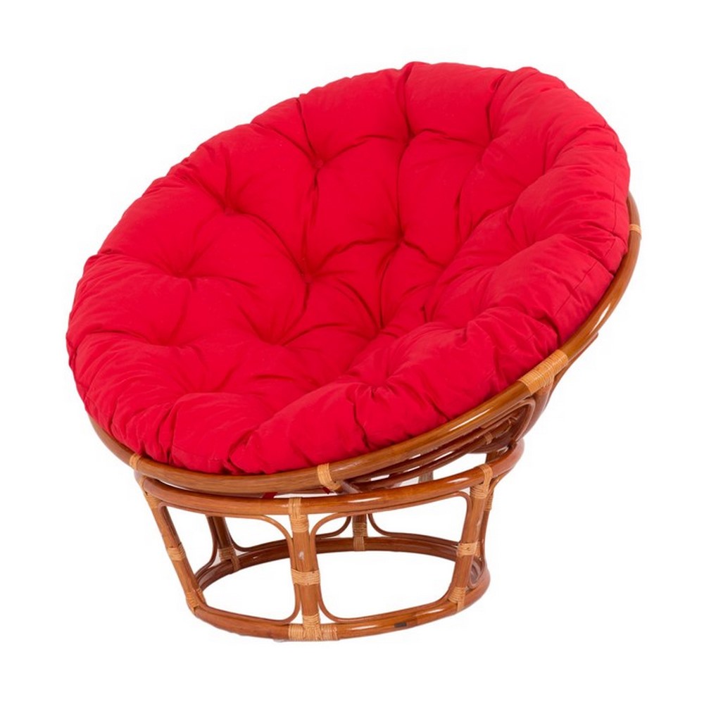 фото Кресло-гнездо для дачи vinotti papasan 23/01k/kr 98х115х98 см коньяк