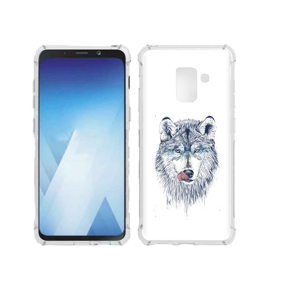 

Чехол MyPads Tocco для Samsung Galaxy A5 (2018) голодгый волк (PT95317.573.292), Прозрачный, Tocco