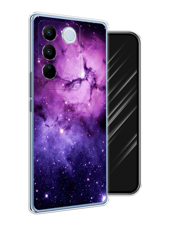 

Чехол Awog на Vivo V27/V27 Pro "Космос 18", Фиолетовый;черный;белый, 268450-1