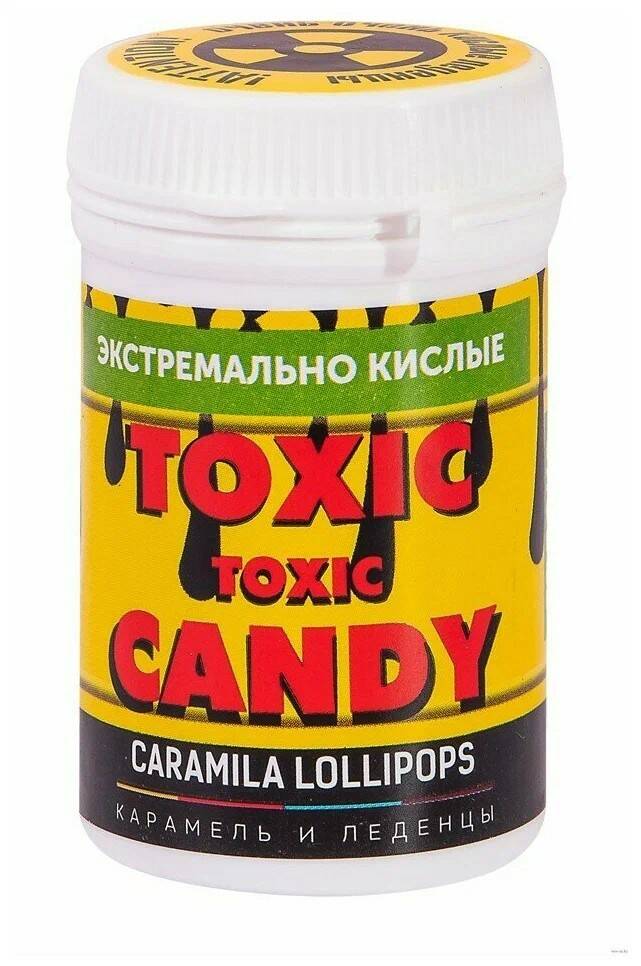 Леденцы Caramila Lollipops: Toxic Candy – Вкус Яблоко Экстремально кислые