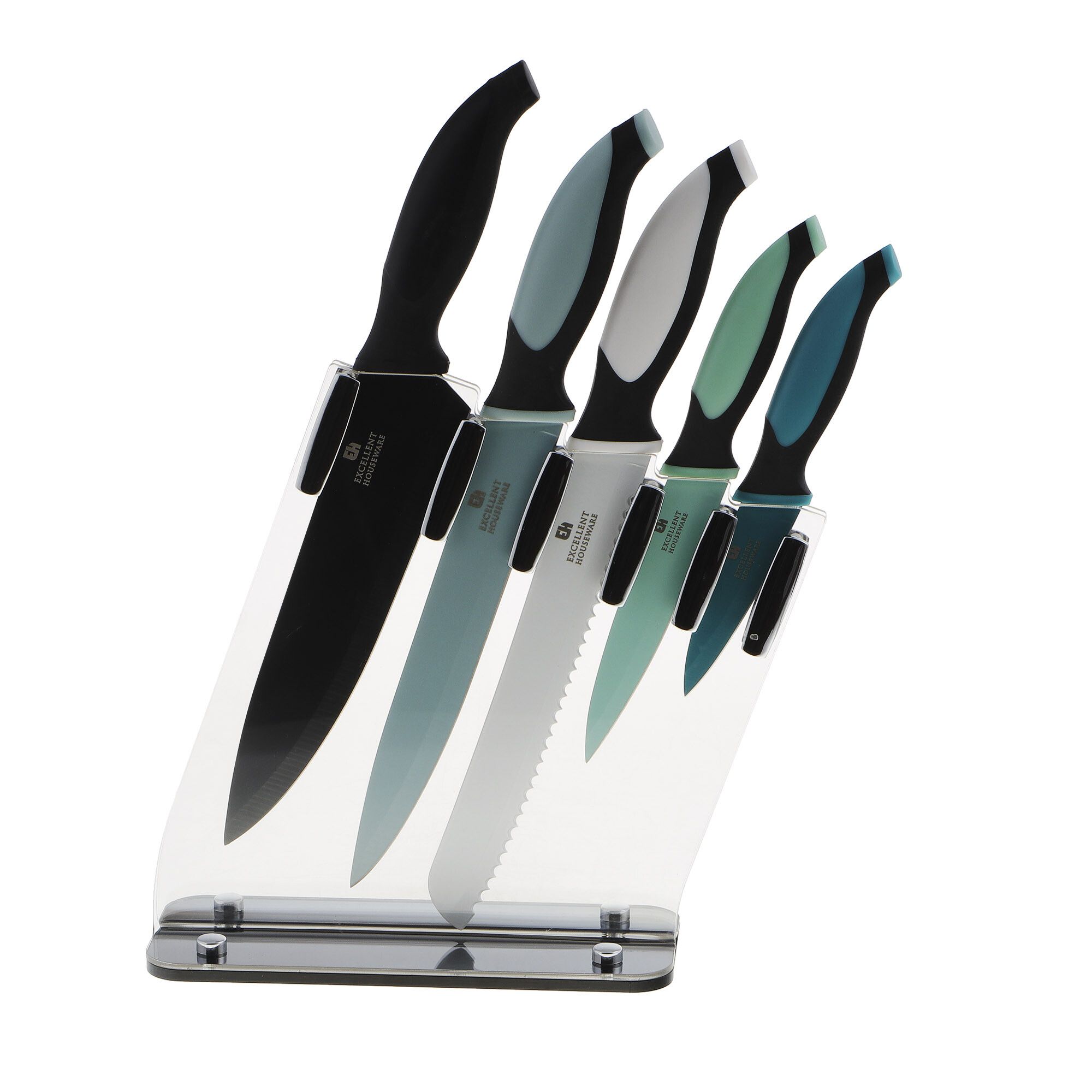 фото Набор кухонных ножей с подставкой 5 штук koopman