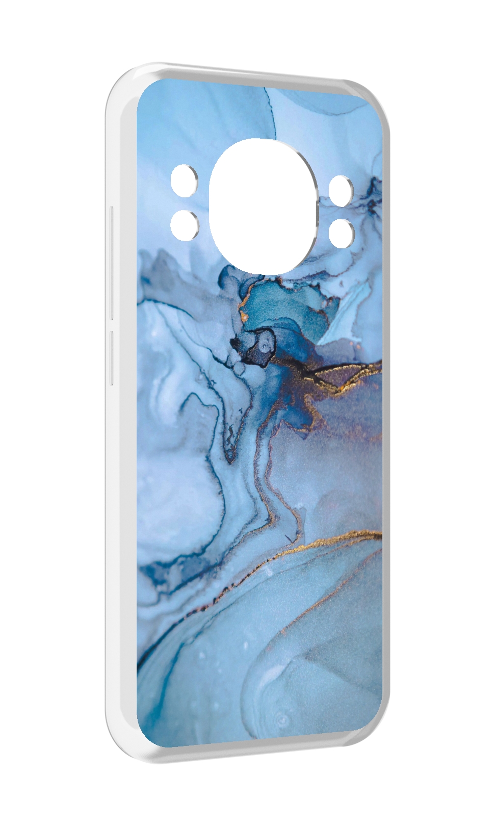 

Чехол MyPads голубой мрамор для Doogee S98 / S98 Pro, Прозрачный, Tocco