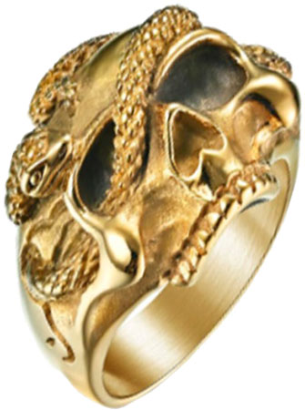 Перстень из стали с эмалью р. 20.5 DG Jewelry GSR0099