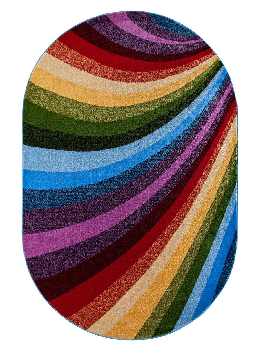 фото Ковер sofia rugs rainbow 4142b овал красный 125x200