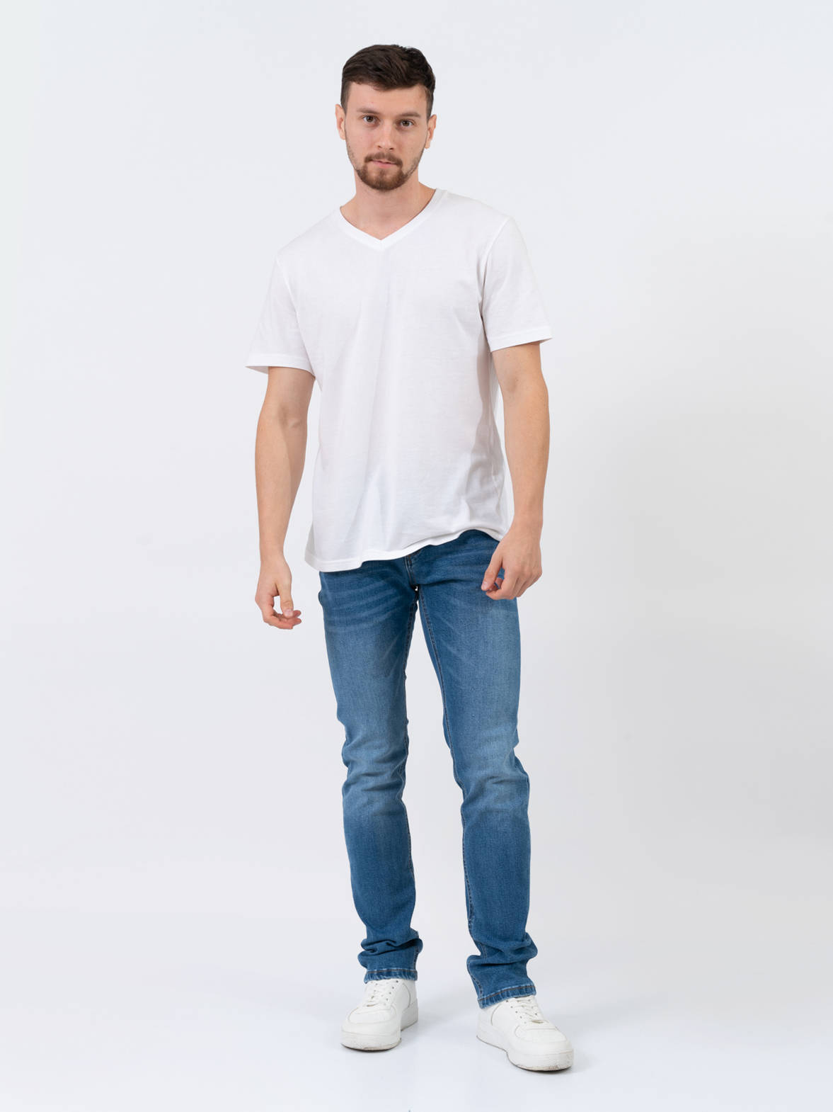 

Джинсы мужские Rovello 14012/15011/10402 синие W34/L34, Синий, 14012/15011/10402