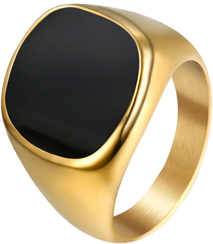 

Кольцо из стали р. 21,5 DG Jewelry DGR001-G, эмаль, DGR001-G