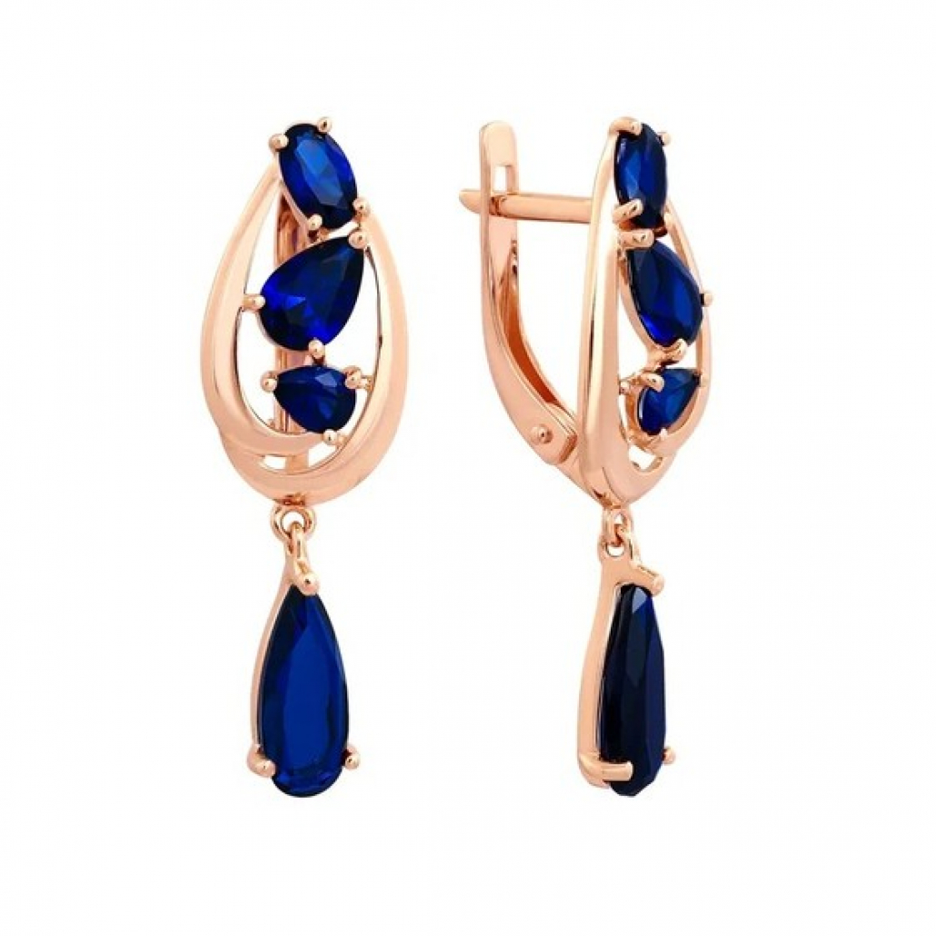 

Серьги из красного золота с корундом Золото Дисконт 0907214922п/д, 0907214922п/д