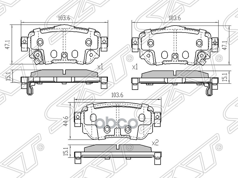 

Колодки Тормозные Rr Nissan Xtrail N32 Sat арт. STD40604CA0A