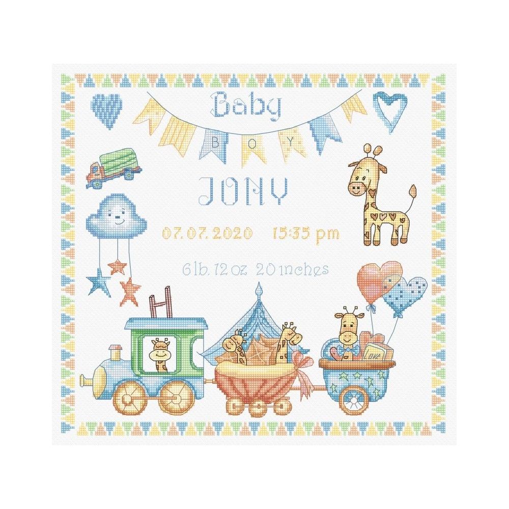 

Набор для вышивания Letistitch Baby Boy Record