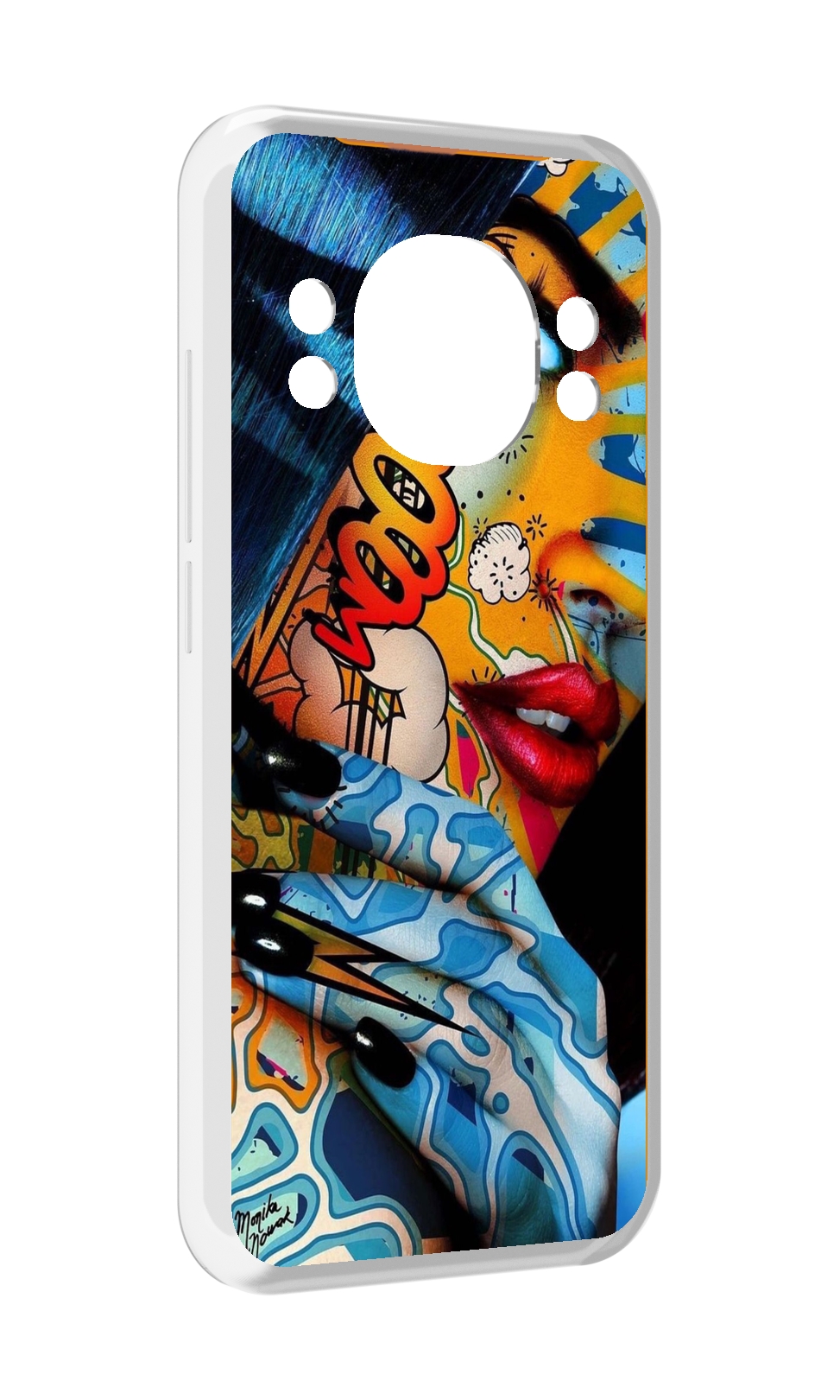 

Чехол MyPads девушка разрисованная краскам иженский для Doogee S98 / S98 Pro, Прозрачный, Tocco