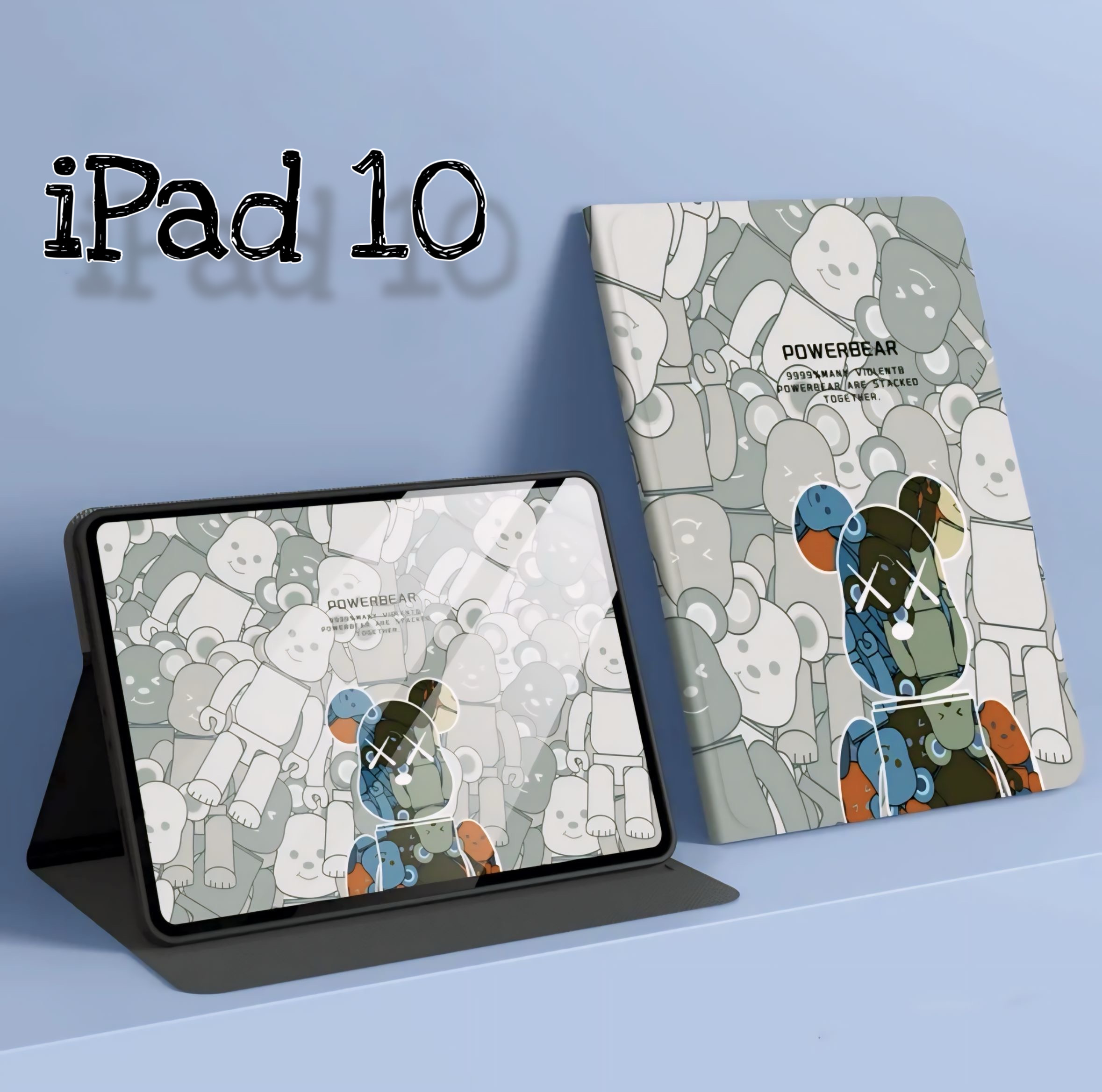 

Чехол-книжка для планшета Apple iPad 10,9" (2022) с изображением Kaws, Белый
