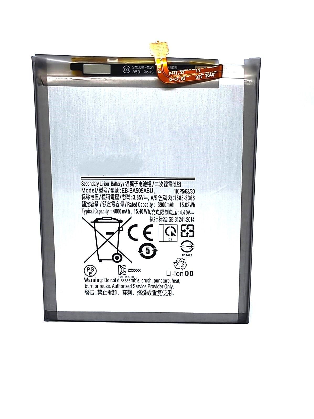 

Аккумулятор Samsung. A205 A20 A305 A30 A307 A30s/A505 A50/А50 А30 А20/EB-BA505ABU мАч 3850